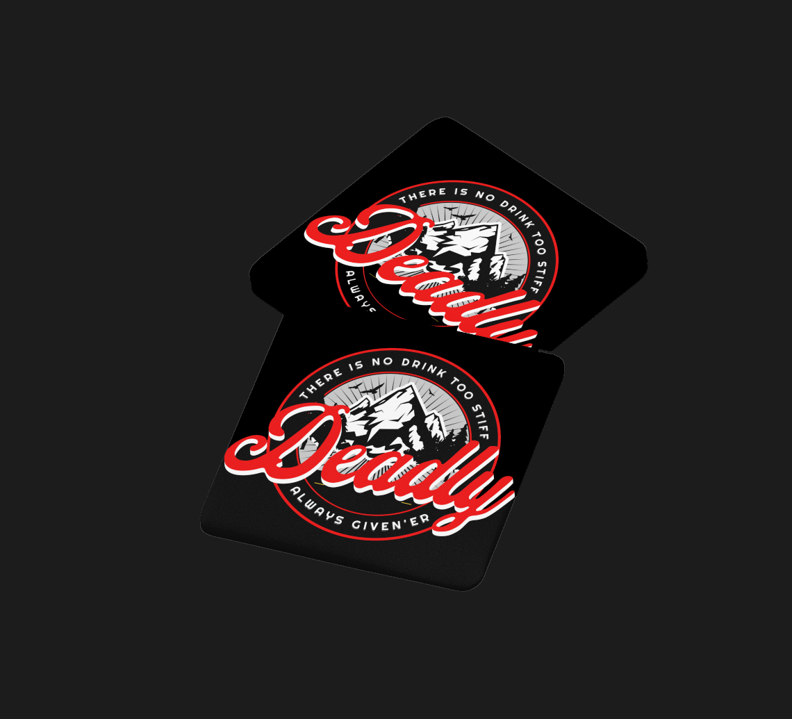 Premium Acrylic/Cork Drink Coasters (10)